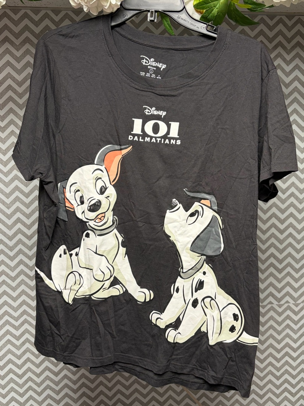 Disney 101 Dalmatians Black Graphic Tee from Primark